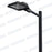 Pack lampadaire filaire complet double tête 4 mètres : 2x Lampadaires LED filaires - Série ALIZE P3 100 Watts CCT + Mât STANDARD - 4 mètres avec trappe + Double tête de mât en ligne ou perpendiculaire