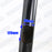 Mât / Poteau pour lampe de rue - Série STANDARD V2 avec TRAPPE - Vis antivol - 5 mètres - Couleur Noir - Base de fondation incluse - Tête de mât et capuchon en option