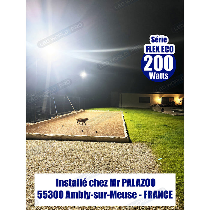 Pack de 4x Lampes de rue filaire - Série FLEX ECO - 150 Watts - 18 000 Lumens - 120 Lumens/Watt - Angle 120 x 60° - IP66 - IK08 - 665 x 210 x 80mm - Tube d'insertion 60mm - 3000k