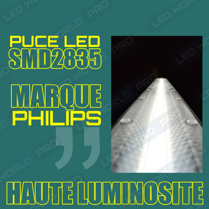 Pack de 4x Lampes industrielles linéaires - Série LINEAR V2 - 200 Watts - 32 000 Lumens - 160 Lumens/watt - Angle 30x90°  - IP66 - 120 x 11 x 8 cm - Transformateur SOSEN - Branchement en Série Possible - 4000K - Accessoires inclus - Garantie 5 ans