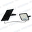 Pack de 8x Projecteurs LED solaire - Série SECURITY 600 - 600 Watts - 9600 Lumens - Angle 120*60° - IP65 - Lampe 26 x 25 x 6 cm - Panneau solaire MONOCRISTALLIN 37 x 26 x 2 cm - Avec détecteur de mouvement - Télécommande - 4000k/6000k - Garantie 3 ans