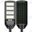 Pack lampadaire solaire complet 4 mètres : Double Luminaire LED pour Candélabre - Série VIEW V2 - 300 Watts - 2300 Lumens - 4000k + Mât STANDARD 4 mètres + 2x Adaptateurs 60/50 - ajustables + Adaptateur double tête de mât en ligne ou perpendiculaire