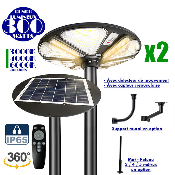 MIXNON LAMPE SOLAIRE Exterieur, 1 pièces Exterieur 360° étanche