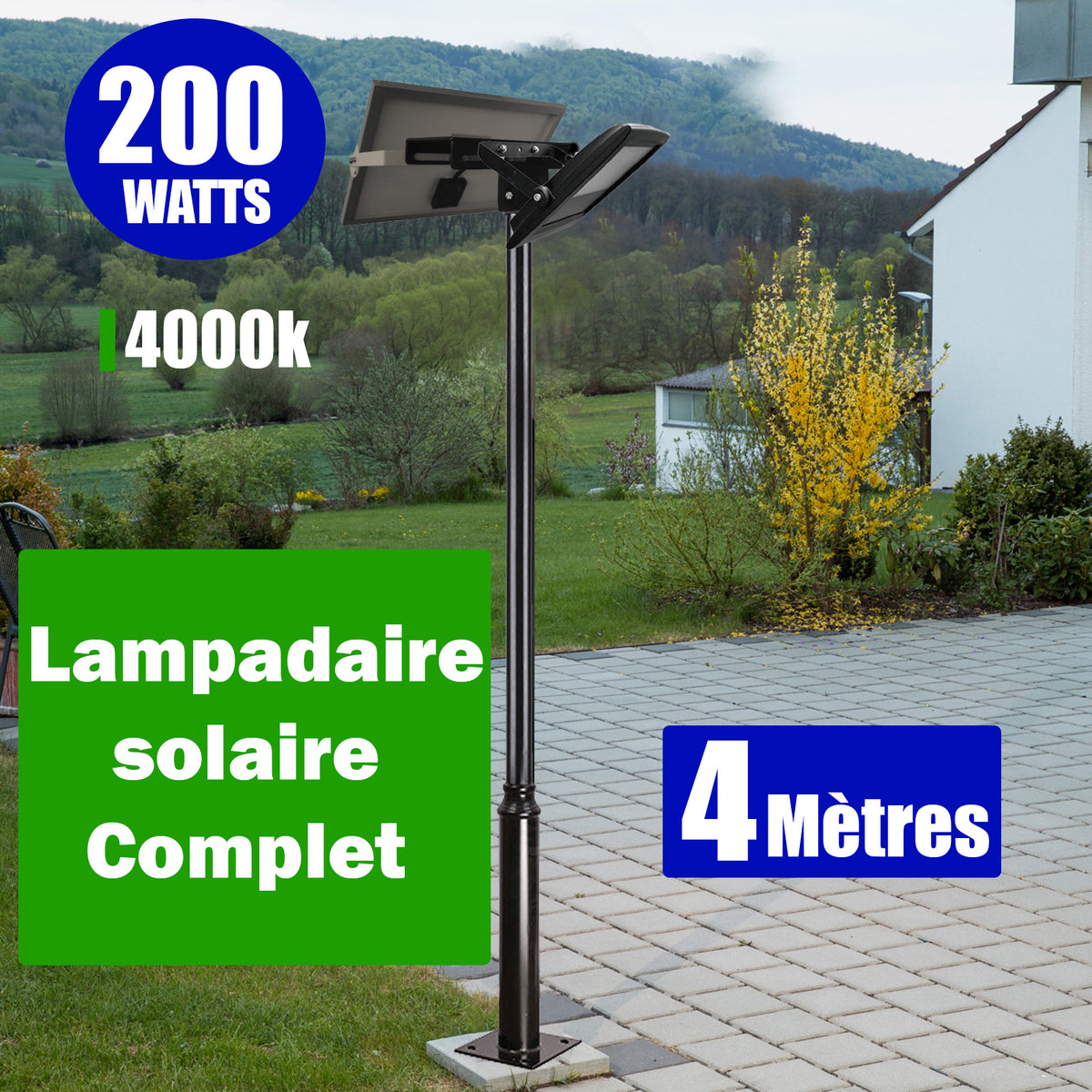 ZVO Lampe Solaire Exterieur, 2 Packs Lumiere Solaire Exterieur