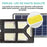 Pack lampadaire solaire complet double tête 3 mètres : 2x Lampes solaires Série POWER ULTRA - 200 Watts 6500k + Mât STANDARD 3 mètres + Double tête de mât en ligne ou perpendiculaire + Adaptateur 60/50mm